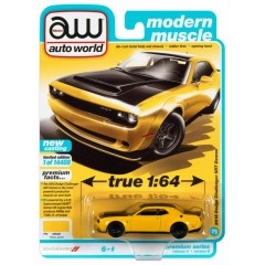 1:64 Масштабная модель DODGE Challenger Demon 2018 Yellow