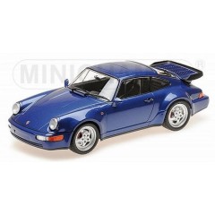 1:18 Масштабная модель Porsche 911 Turbo (964) 1990 (bluemet)