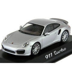 1:43 Масштабная модель Porsche 911 Turbo (991) 2013 Silver