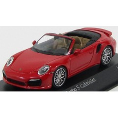 1:43 Масштабная модель Porsche 911 Turbo S Cabriolet 2013 Red