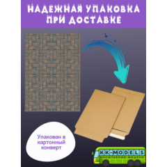Самоклеющаяся текстура тротуарной плитки (крупная), для макетов, лист А4