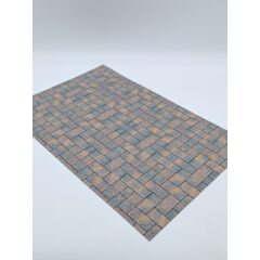 Самоклеющаяся текстура тротуарной плитки (крупная), для макетов, лист А4