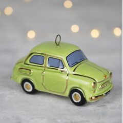 Елочная игрушка "Запорожец горбатый - салатовый"