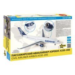1:144 Сборная модель Пассажирский авиалайнер Аэробус А-330-200