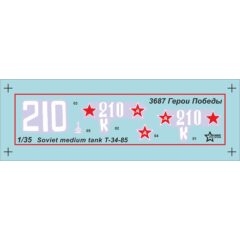 1:35 Герои Победы. Сборная модель Советский средний танк Т-34/85