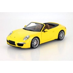 1:18 Масштабная модель Porsche 991 Carrera S Cabriolet 2012 (yellow)