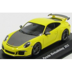 1:43 Масштабная модель Porsche 991 GT3 "Werksabholung" Yellow