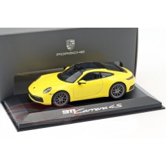 1:43 Масштабная модель Porsche 992 Carrera 4S (yellow)