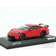 1:43 Масштабная модель Porsche 992 GT3 - 2021 (guards red)