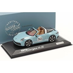 1:43 Масштабная модель Porsche 992 Targa 4S #50 Heritage Edition (meissen blue)