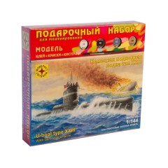 1:144 Подарочный набор. Немецкая подводная лодка тип XXIII