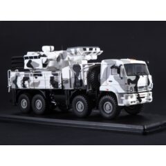 1:43 Масштабная модель КАМАЗ-6560 ЗРПК 96К6 (Панцирь-С1) камуфляж Арктика