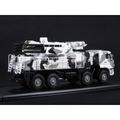 1:43 Масштабная модель КАМАЗ-6560 ЗРПК 96К6 (Панцирь-С1) камуфляж Арктика