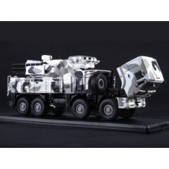 1:43 Масштабная модель КАМАЗ-6560 ЗРПК 96К6 (Панцирь-С1) камуфляж Арктика