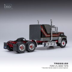 1:43 Масштабная модель седельный тягач FORD LTL-9000 1978 Dark Grey Metallic/Black/Red