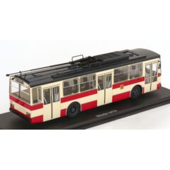 1:43 Масштабная модель троллейбус SKODA 14TR Plzen 1981 Beige/Red