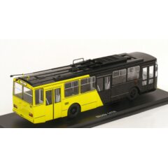 1:43 Масштабная модель троллейбус SKODA 14TR Potsdam 1981 Black/Yellow