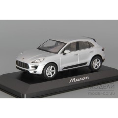 1:43 Масштабная модель PORSCHE MACAN 2014 Rhodium Silver Metallic