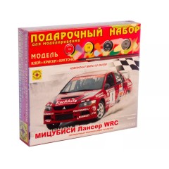 1:43 Подарочный набор. Сборная модель Mitsubishi Лансер WRC