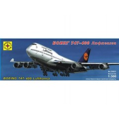 1:300 Сборная модель Самолет Боинг 747-400 "Люфтганза"
