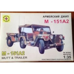 1:35 Сборная модель армейский джип М-151А2