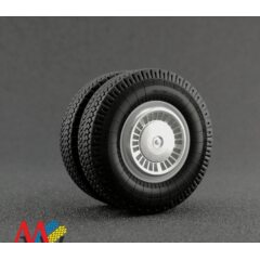 1:43 Комплект колпаков для автобуса Икарус (4 шт), хром