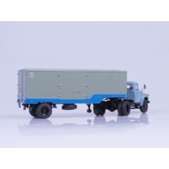 1:43 Масштабная модель ЗИЛ-130В1 (ранняя облицовка) с полуприцепом ОДАЗ-794