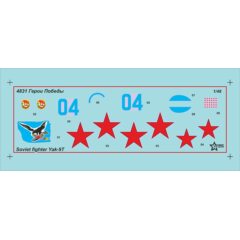 1:48 Герои Победы. Сборная модель Советский истребитель Як-9Т