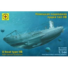 1:144 Сборная модель Немецкая подводная лодка тип IIB