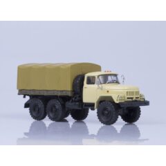 1:43 Масштабная модель ЗИЛ-131 бортовой с тентом, бежевый