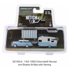 1:64 Масштабная модель CHEVROLET Nomad с кемпером Shasta Airflyte 1955