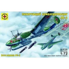 1:72 Сборная модель Пикирующий бомбардировщик Пе-2