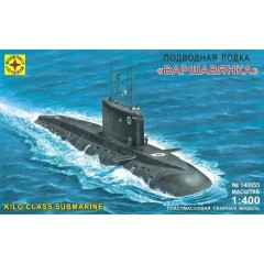 1:400 Сборная модель Подводная лодка "Варшавянка"