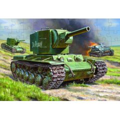 Пазлы "Советский тяжелый танк КВ-2 (3608)