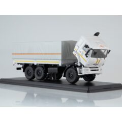 1:43 Масштабная модель КАМАЗ-43118 бортовой с тентом, МЧС