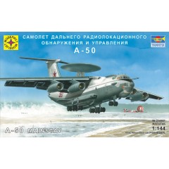 1:300 Сборная модель самолет дальнего радиолокационного обнаружения и управления А-50 1:144