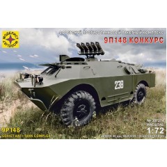 1:72 Сборная модель Советская боевая машина противотанкового комплекса 9П148 "Конкурс"