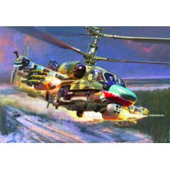 Пазлы "Российский вертолет Ка-52 (4830)