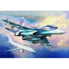 Пазлы "Российский истребитель "Су-30СМ" (7314)
