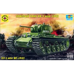 1:35 Сборная модель танк КВ-1 мод.1942 г.