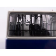 1:43 Масштабная модель Автобус Икарус-260 планетарные двери (серо-синий)