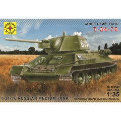 1:35 Сборная модель танк-34-76 обр. 1942 г.