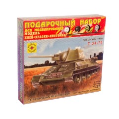 1:35 Подарочный набор Сборная модель Танк-34-76 образца 1942г.