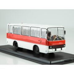 1:43 Масштабная модель Автобус Икарус-211, бело-красный