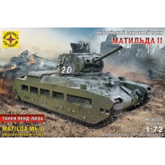 1:72 Сборная модель Английский пехотный танк Maтильда II Танки Ленд-Лиза
