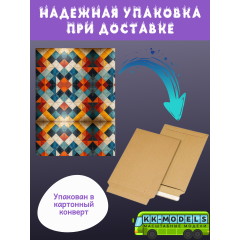 Самоклеющаяся текстура линолеума №3 (крупная), для макетов, лист А4