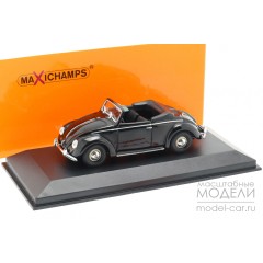 1:43 Масштабная модель VOLKSWAGEN HEBMÜLLER-CABRIOLET - 1950 - BLACK