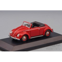 1:43 Масштабная модель VOLKSWAGEN HEBMÜLLER-CABRIOLET - 1950 - RED