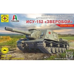 1:72 Сборная модель САУ Советская самоходная артиллерийская установка ИСУ-152