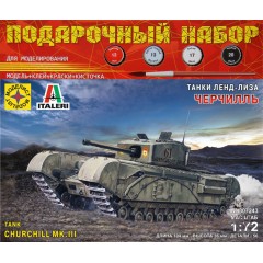 1:72 Подарочный набор Сборная модель Советсккий танк КВ-1